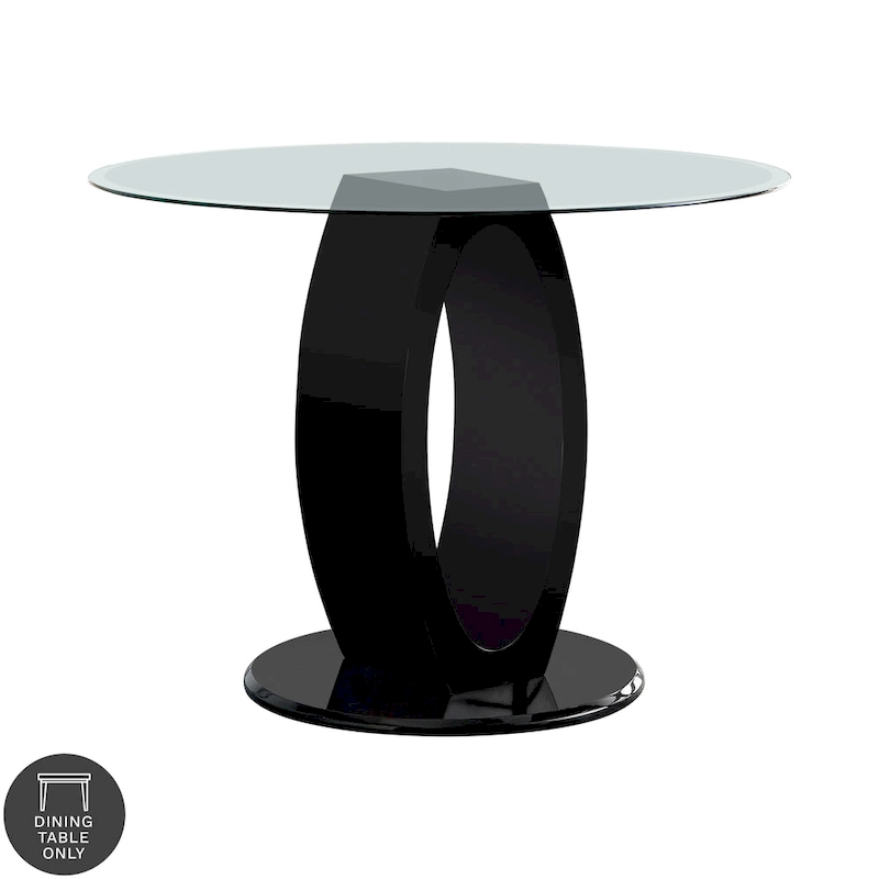Furniture of America Raji 48-inch High-gloss Round Counter Height Table