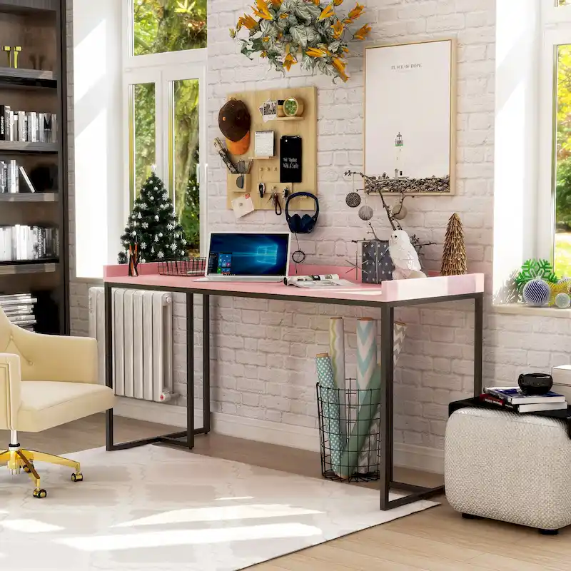 Magnus Industrial 59-inch Metal Computer Desk with USBs by Furniture of America