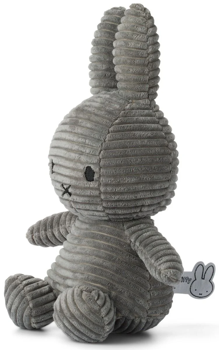 Miffy & Friends Miffy (ECO) Corduroy Grey 23cm