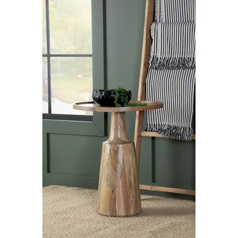 Stedham Round Top Pedestal Accent Table