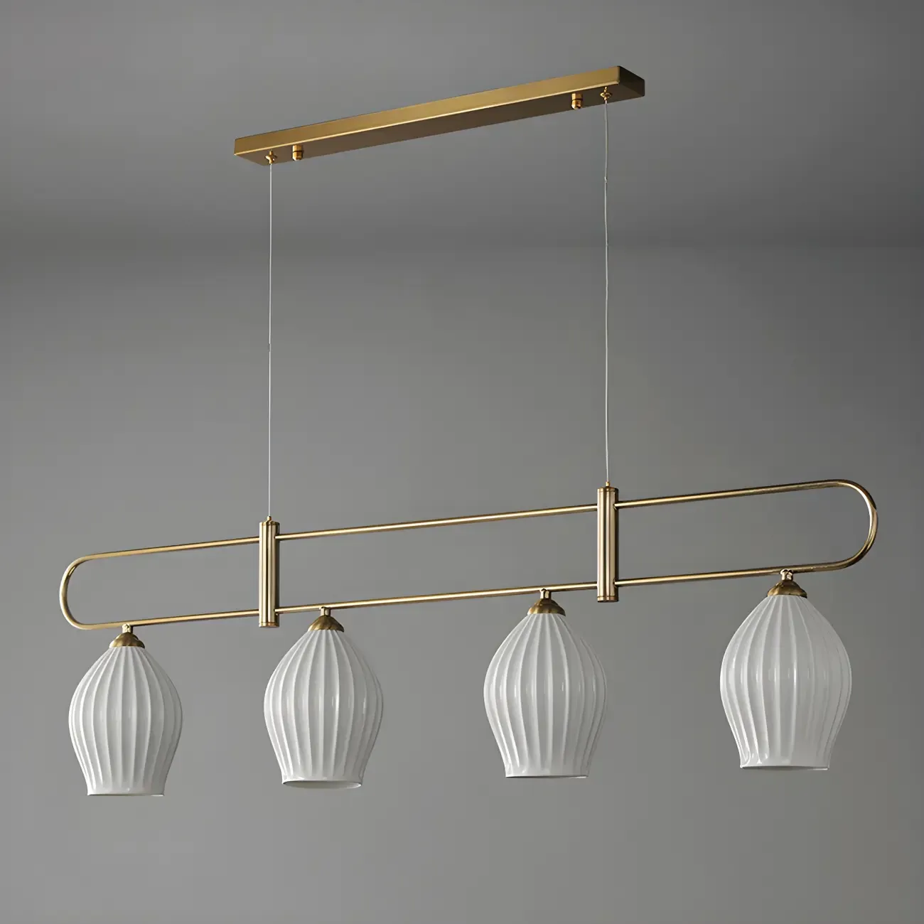 Simple Modern Ceramic Multi-Light Island Pendant Light