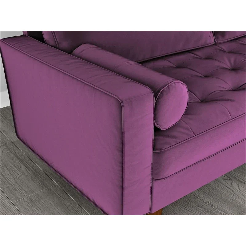 Mac Velvet Mid-century Style Sofa