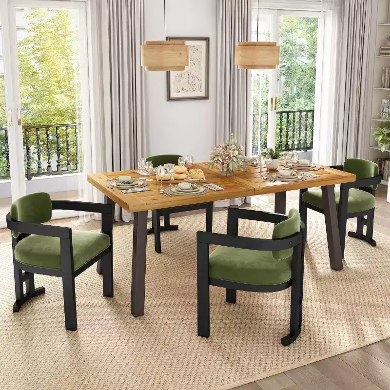 Christopher Knight Home Luna Modern Birch Wood Upholstered Dining Chair (Set of 4)