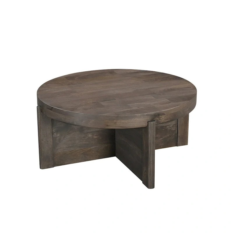 Milton Round Solid Wood Coffee Table