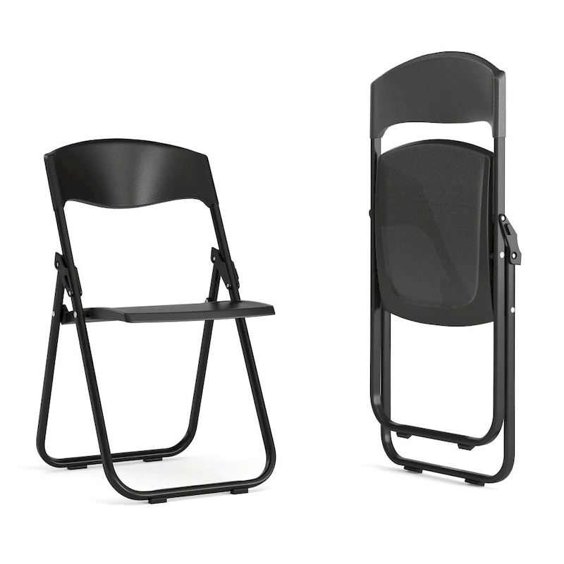 2 Pack 500 lb. Capacity Heavy Duty Plastic Folding Chair