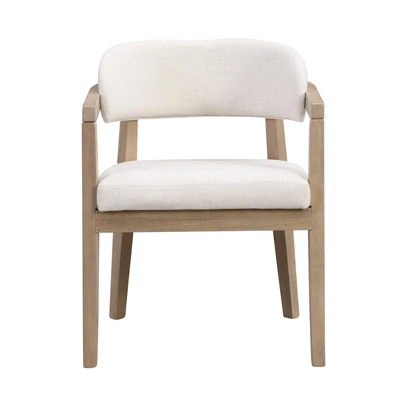 Christopher Knight Home - Carter Modern Dining Armchair Set of 2 with Upholstered Seating and Solid Wood Frame