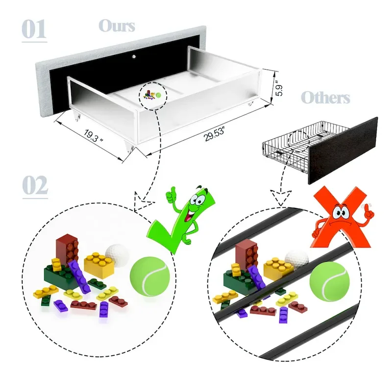 Epiphyllum Modern Velvet Twin Daybed with 2 Drawers and Ribbed Tufted Backrest by Christopher Knight Home