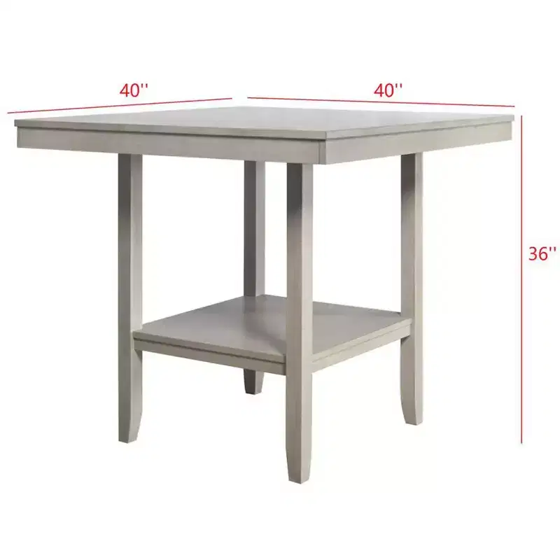 Home Design Dothan Counter Height Dining Set, Antique Gray