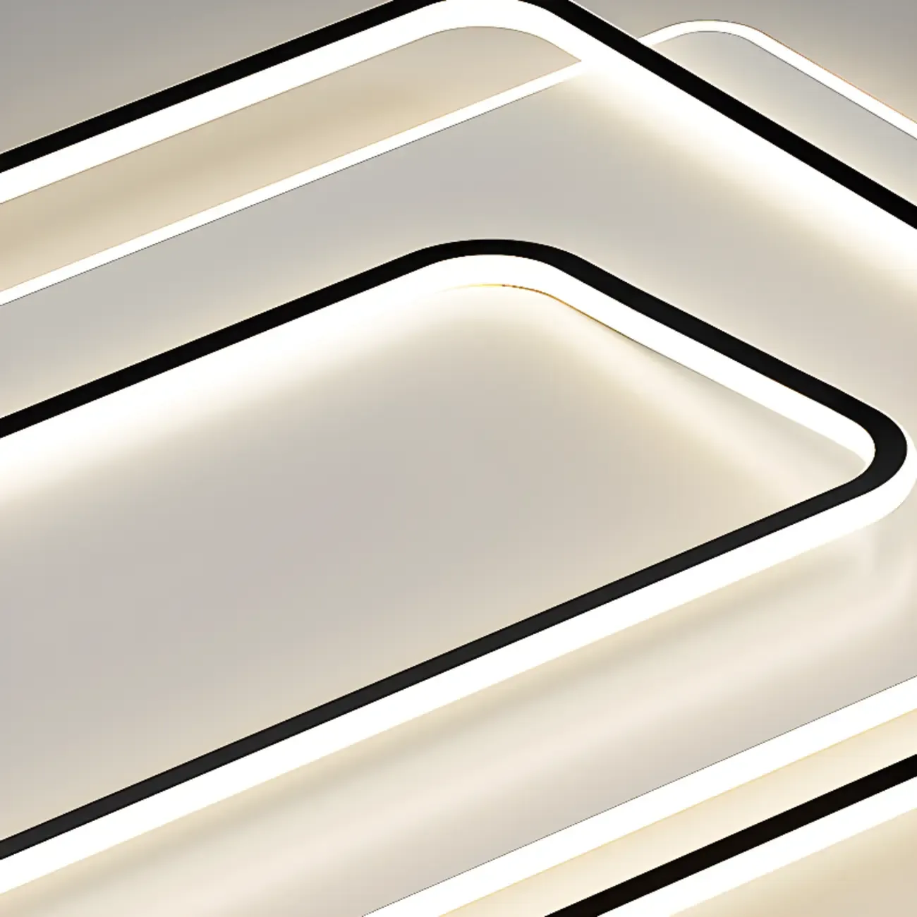 Modern LED Flush Ceiling Light with Third Gear Dimming