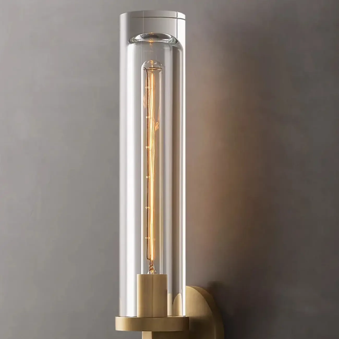 Mini Metal Crystal Cylinder Modern Wall Sconce Light