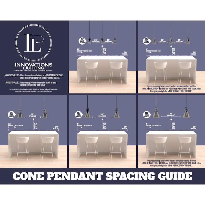 Innovations Lighting Large Cone 8  Wide Adjustable Mini Pendant