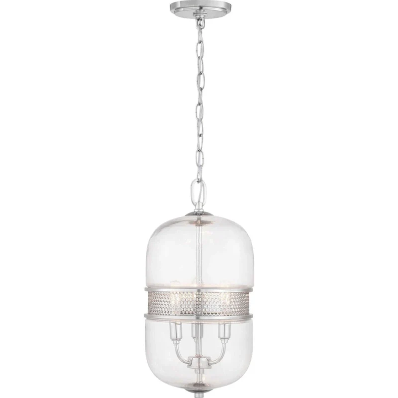 Progress Lighting Cayce 3 Light 9  Wide Taper Candle Mini Pendant