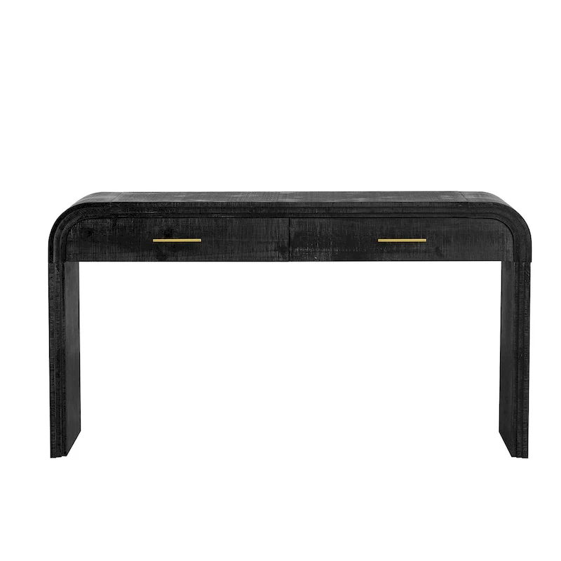 Unique Retro Silhouette Console Table with Open Style