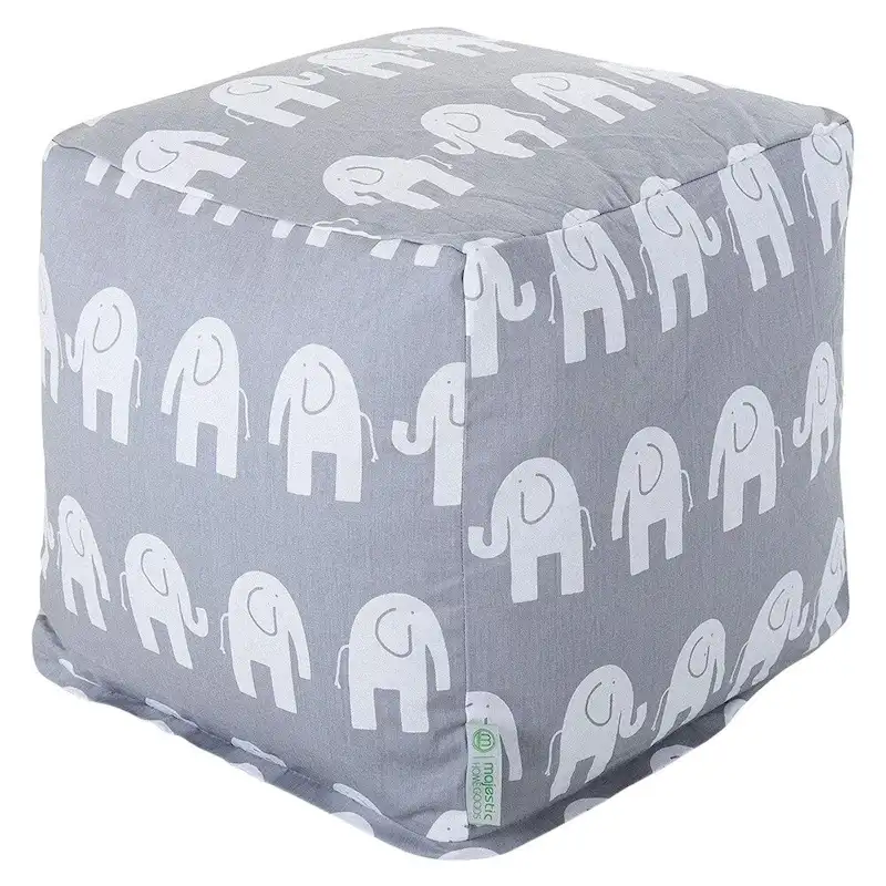 Majestic Home Goods Ellie Indoor Ottoman Pouf Cube