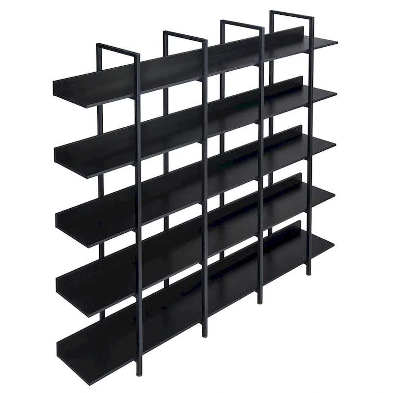 5 Tier Bookcase Home Office Open Bookshelf