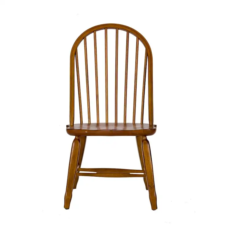 Treasures Rustic Oak 5-piece Bow Back 44x108 Rectangular Dinette Set