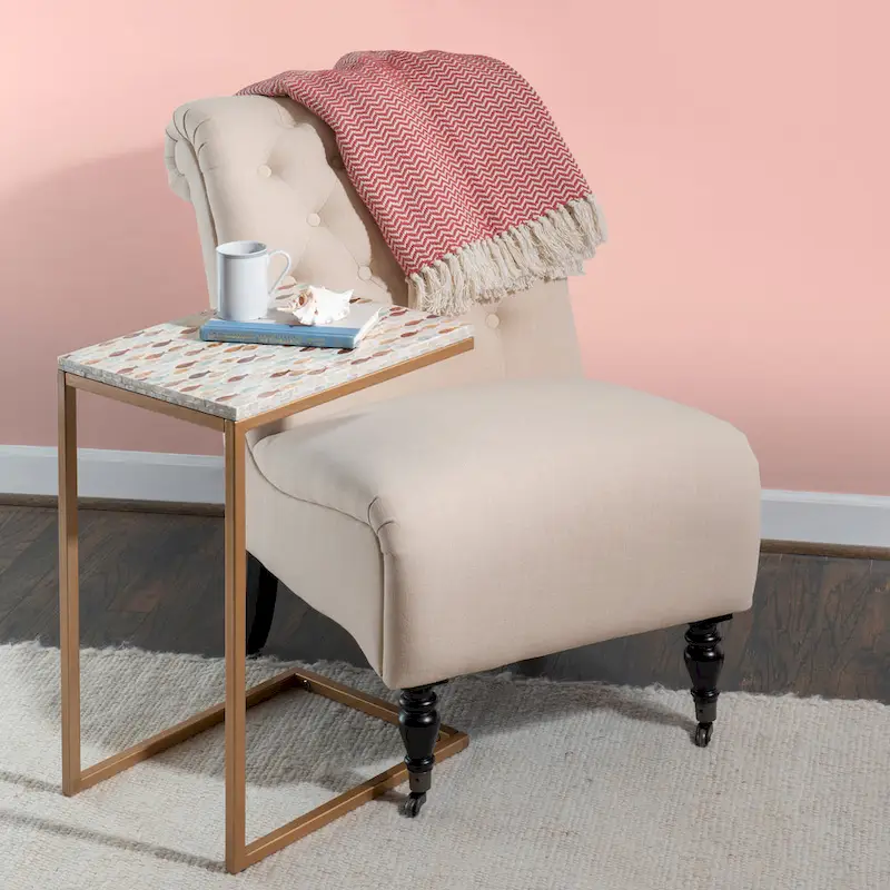 Shawnee Capiz Fish Mosaic Accent C Table