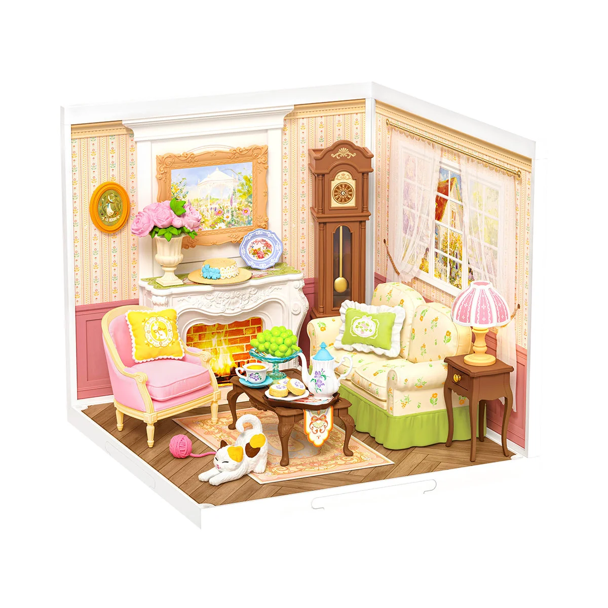 Robotime Rolife Holiday Tea Time Super Creator Miniature House DW023