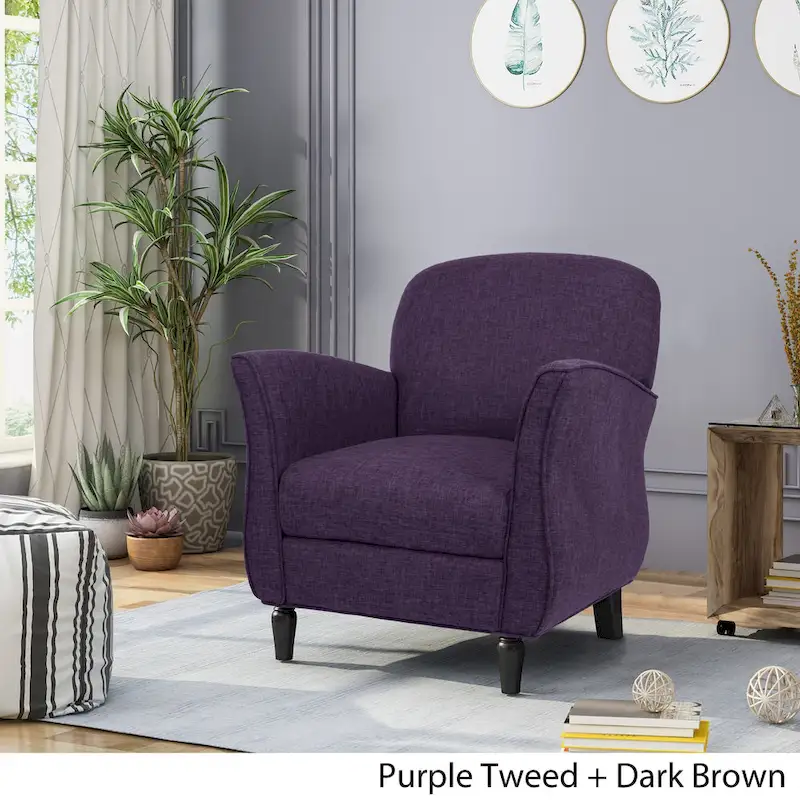 Swainson Traditional Tweed Armchair by Christopher Knight Home