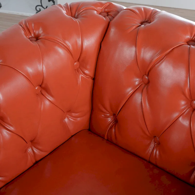 Christopher Knight Home- Winston PU Leather Chesterfield Club Chair