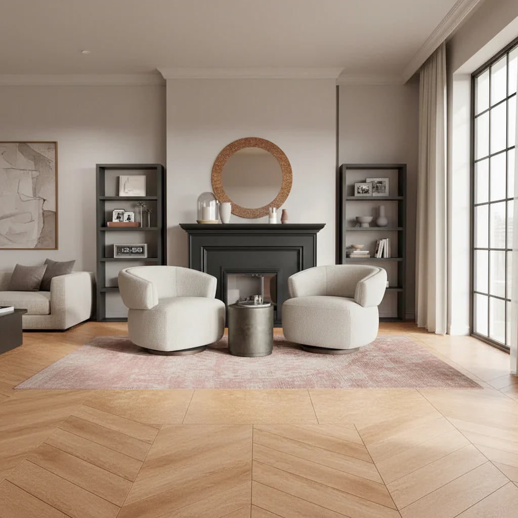 Fully Assembled Upholstered Swivel Barrel Chair