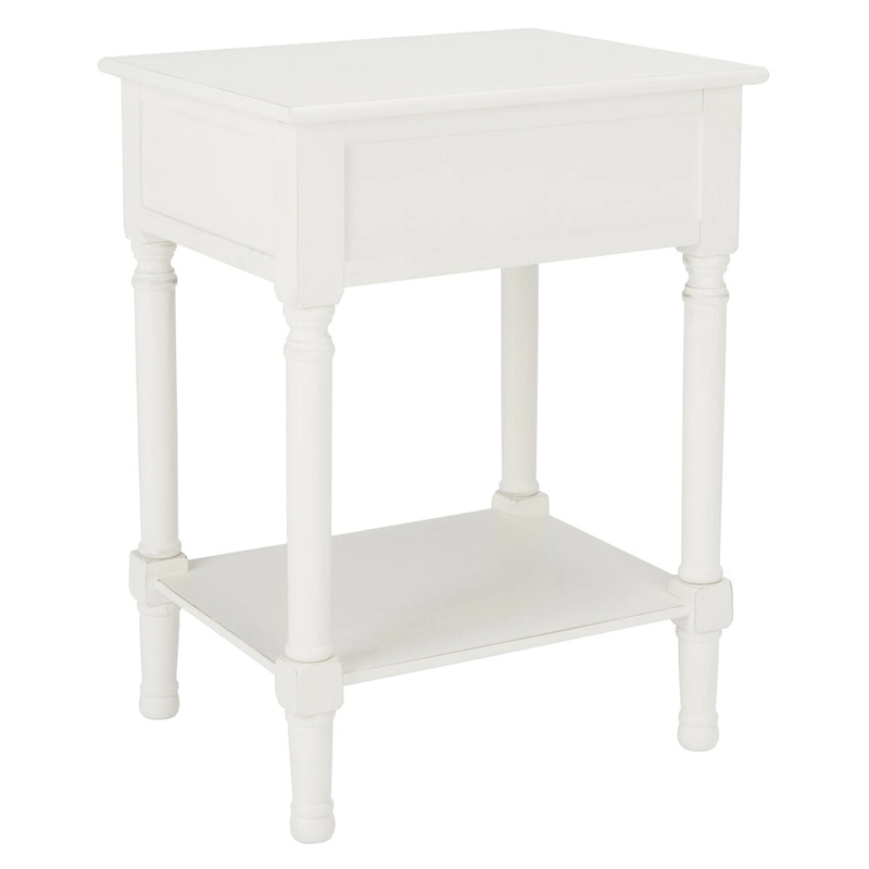 SAFAVIEH Heide 1-Drawer Accent Table - 19 W x 15.8 L x 26 H - 19Wx16Dx26H
