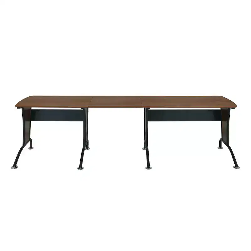 Techni Mobili Deluxe L-Shaped Desk with Inline Team Desk Option