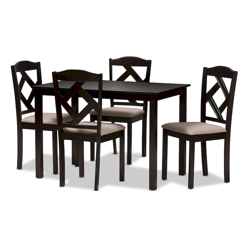 Copper Grove Monongahela Contemporary Fabric 5-Piece Dining Set