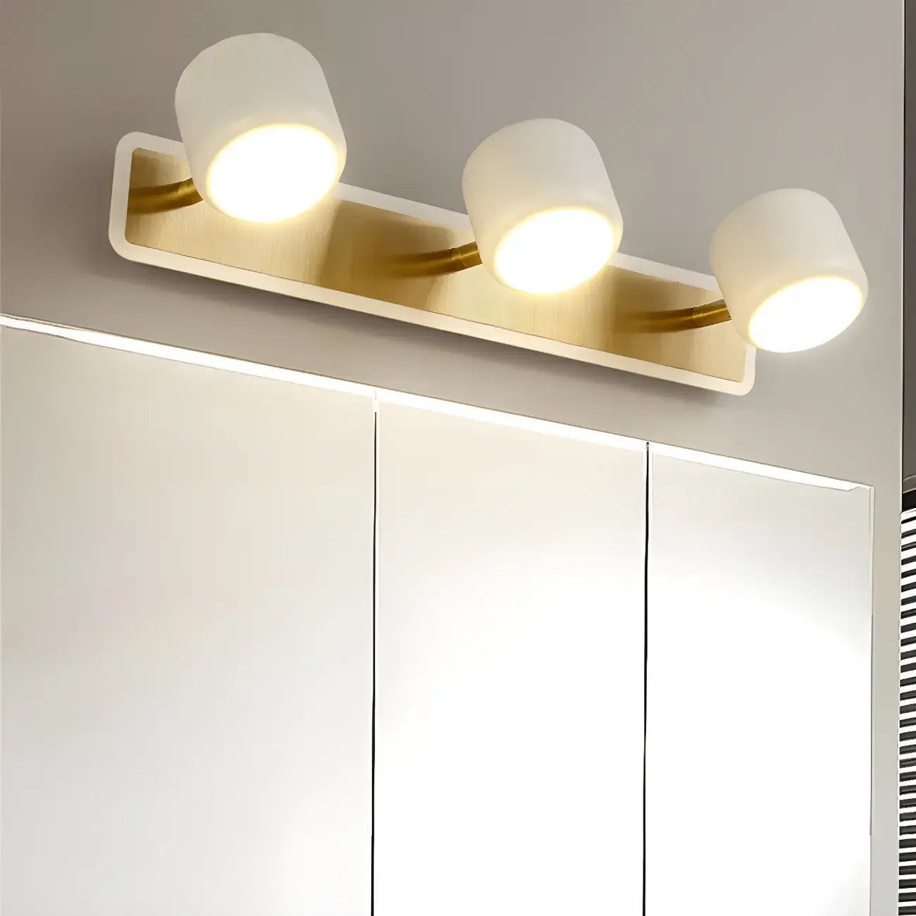 Modern Aluminum Cylinder Warm LED Bathroom Vanity Light