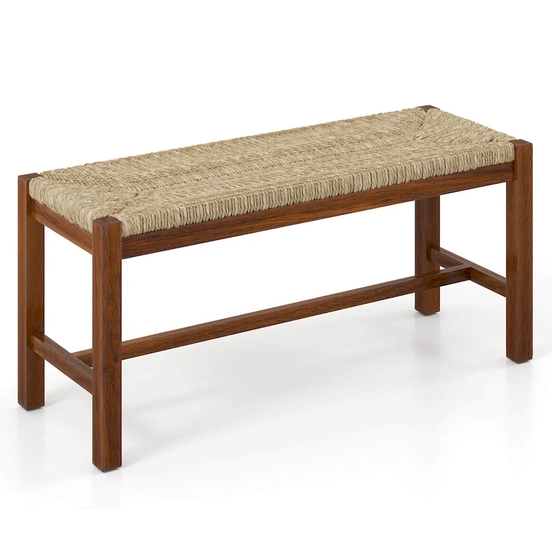 Costway 40  Long Wood Bench Indoor Dining Entryway End of Bed Bench - See Details