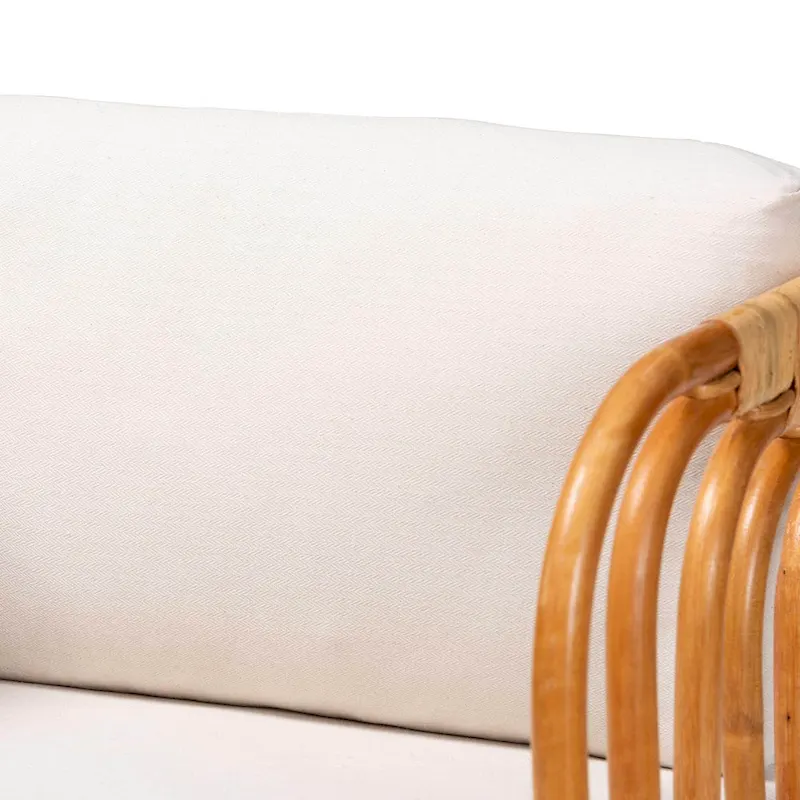 Modern Bohemian Natural Rattan Arm Chair