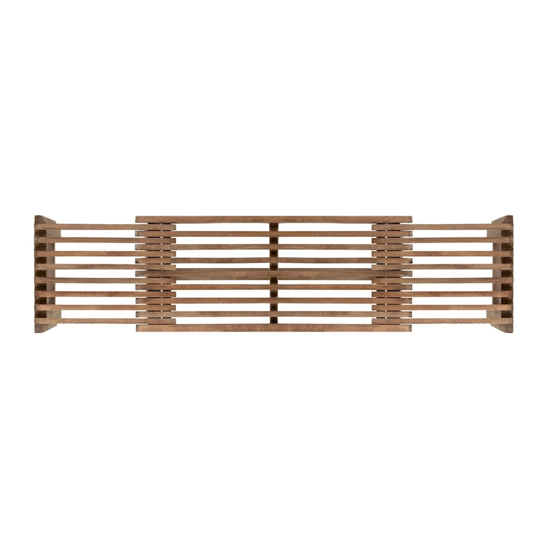 Natural Solid Mango Wood Extendable Bench by East at Main