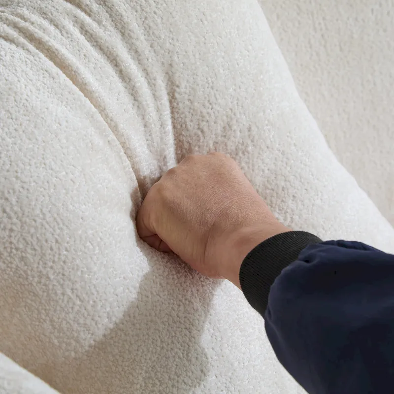 Christopher Knight Home - Tonson 82  Boucle Curved 3-Seater Sofa