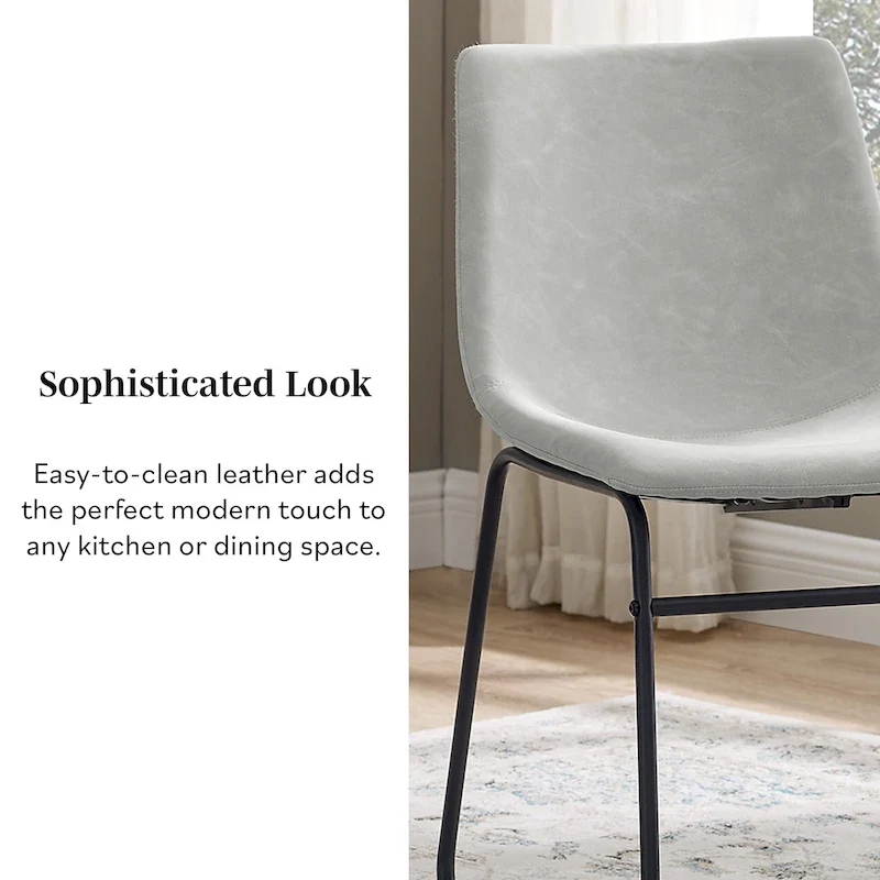 Faux Leather Dining Chair (Set of 2)