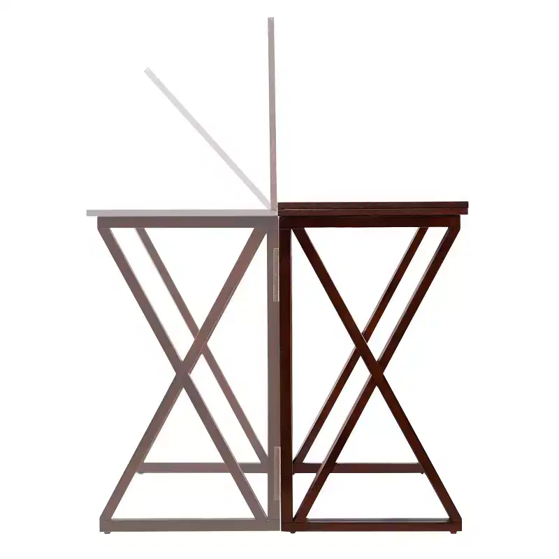 HomeRoots 46 Brown Solid Wood A Frame Console Table