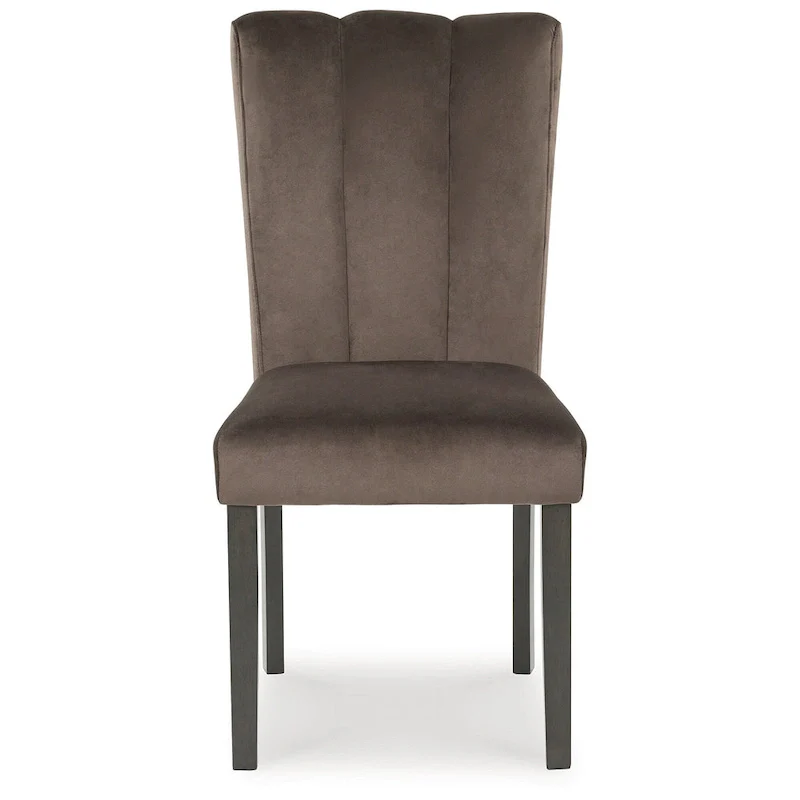 Signature Design by Ashley Zendalia Brown/Black Dining Upholstered Side Chair (Set of 2) - 19.5 W x 23.25 D x 38.5 H