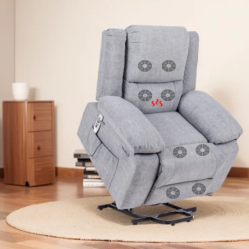 Electric Massage Power Recliner Chair, Multi-function Lifting, Timing