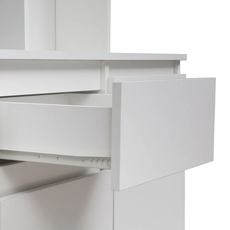 74  Kitchen Pantry Cabinet with Charging Station,Freestanding Buffet Cupboards Sideboard with Drawer,with Microwave Stand