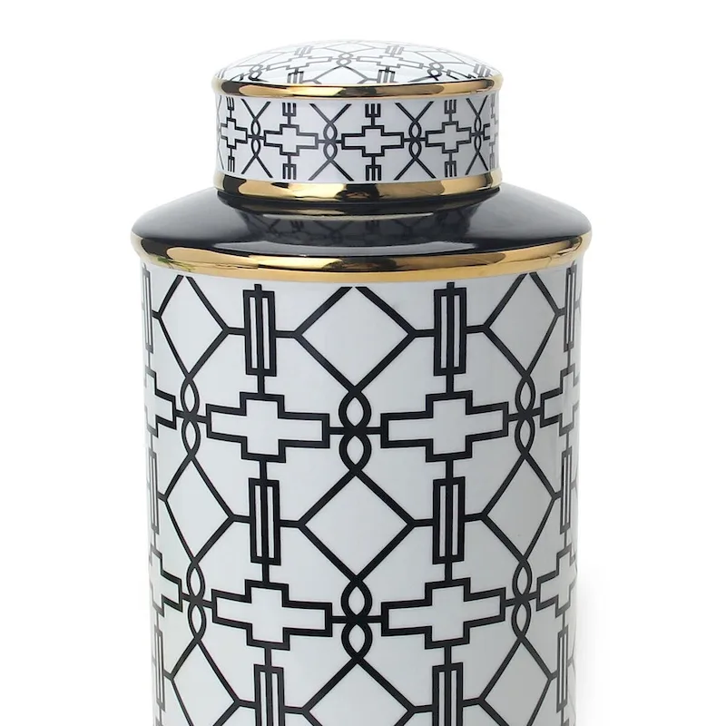 Beloved Geometric Jar with Lid