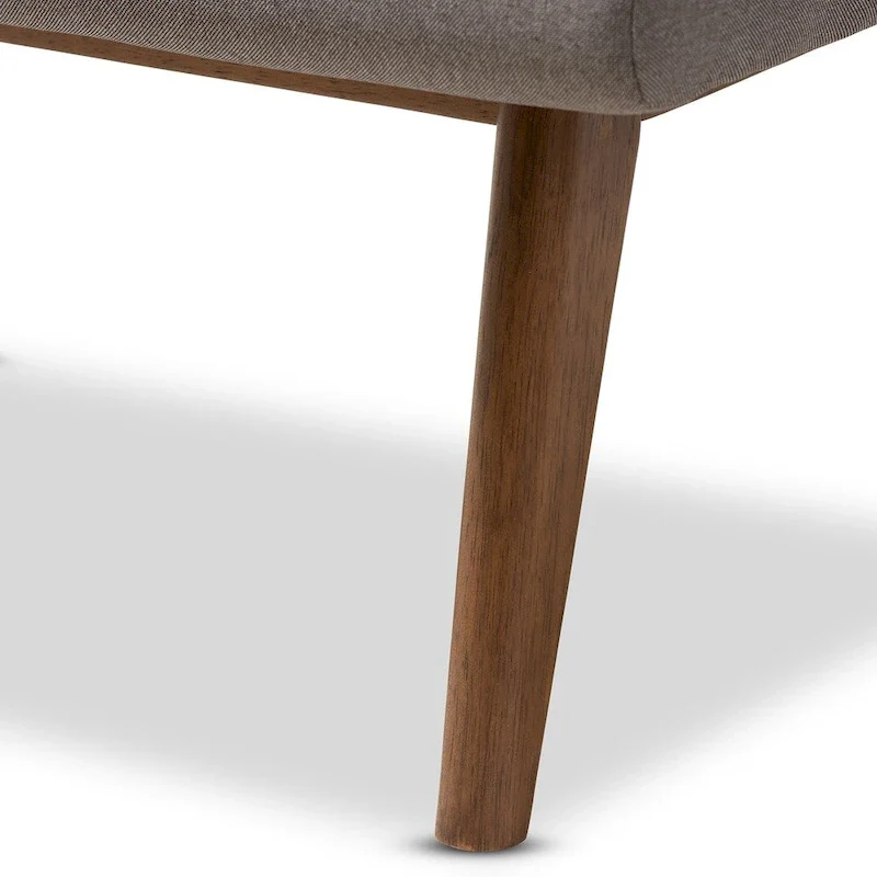 Mid-Century Upholstered Ottoman by Baxton Studio