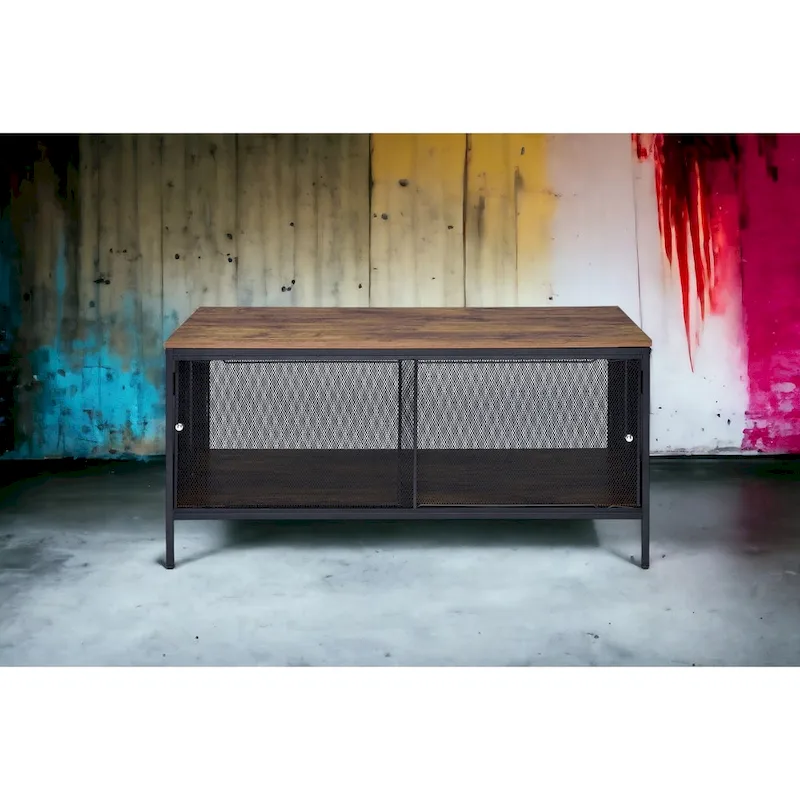 Antique Oak Finish Coffee Table