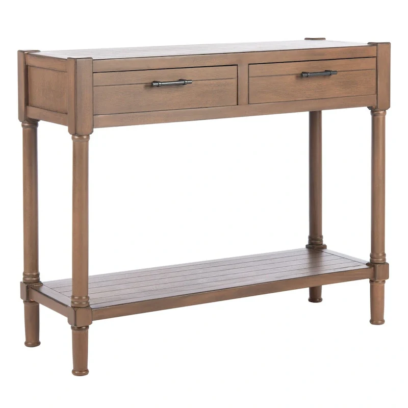 SAFAVIEH Phillis 2-Drawer Console Table - 35.5 W x 13 L x 29.5 H - 36Wx13Dx30H