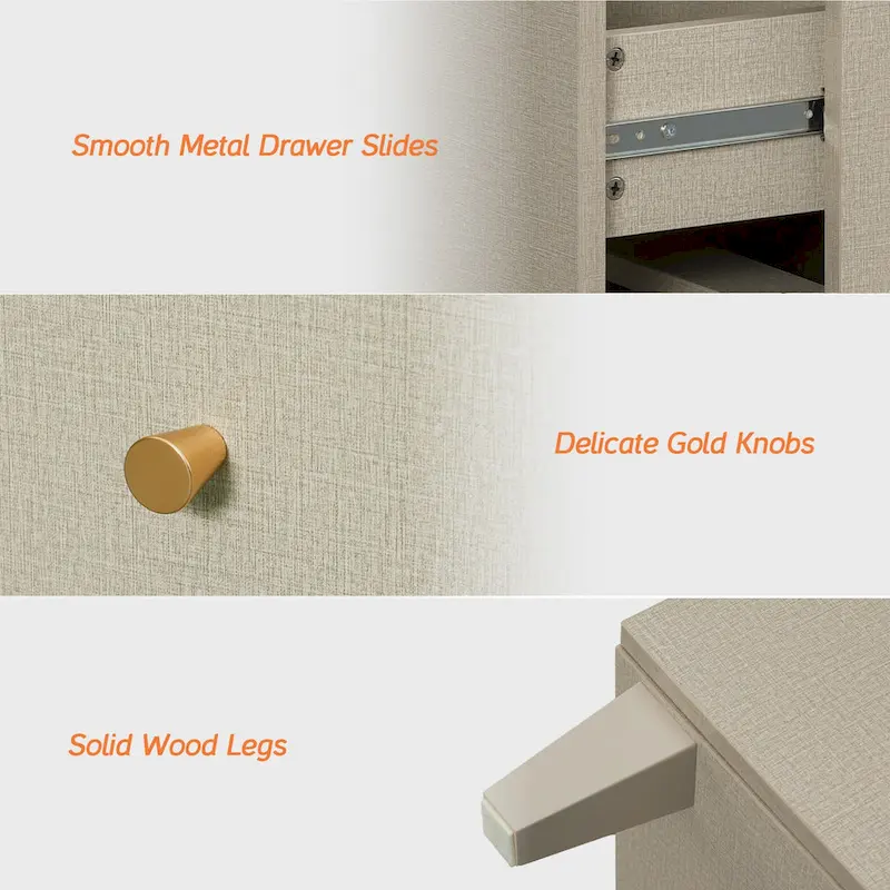 70.8 Sideboards Drawer Cabinet, 3-In-1 Kitchen Buffet Table