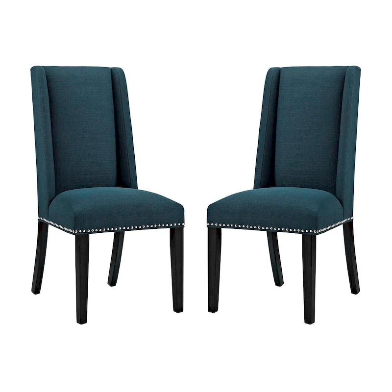 Modway Baron Fabric Upholstered Dining Chairs (Set of 2)
