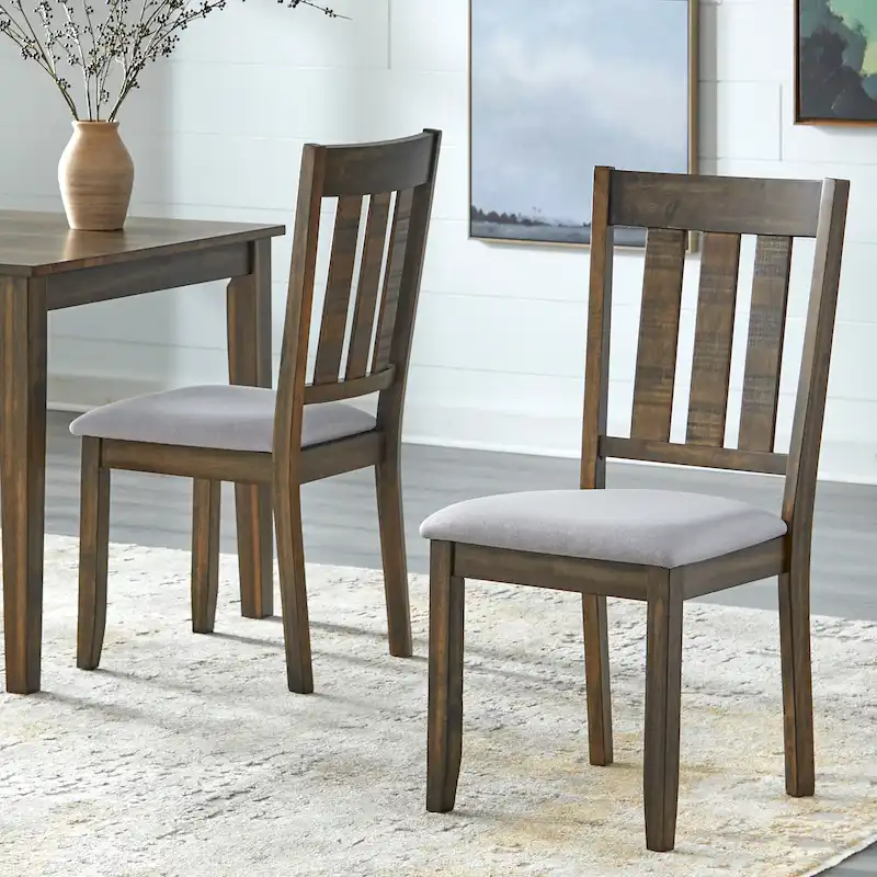Olin Dining Chairs Set of 2, Modern Wood Side Chairs for Kitchen or Dining Room