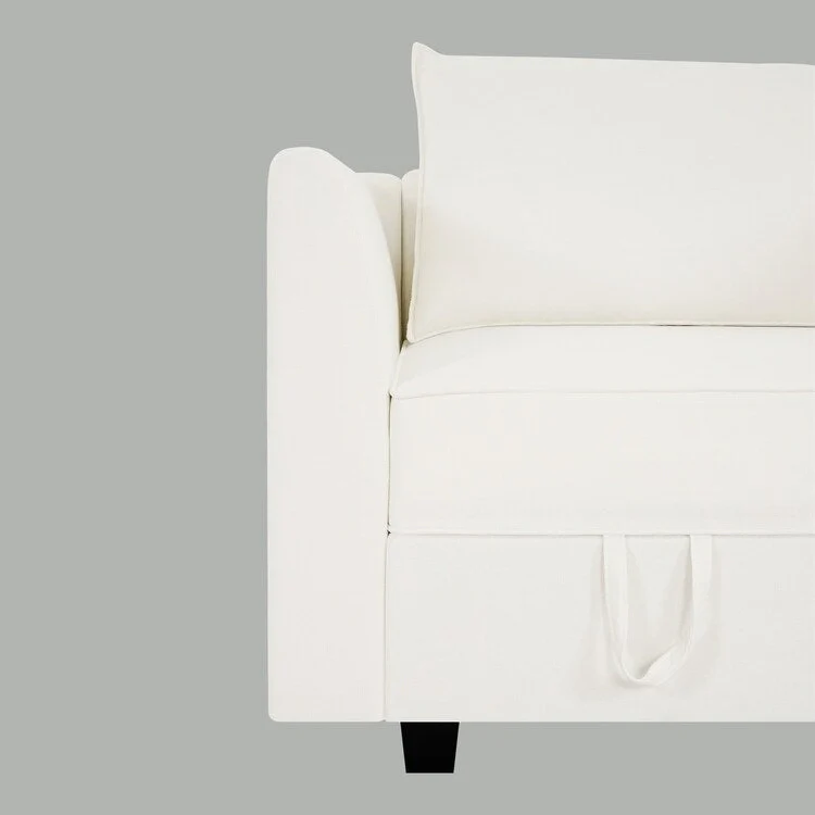 Modern DIY Convertible Modular Sectional Ultimate Sofa Collection - Optional Ottoman Middle and Armrest Modules