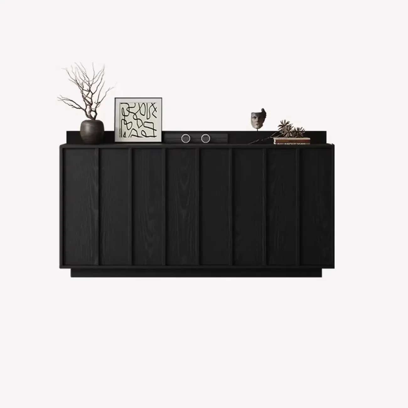 Modern Wood Buffet with Alterable Shelf and Drawers