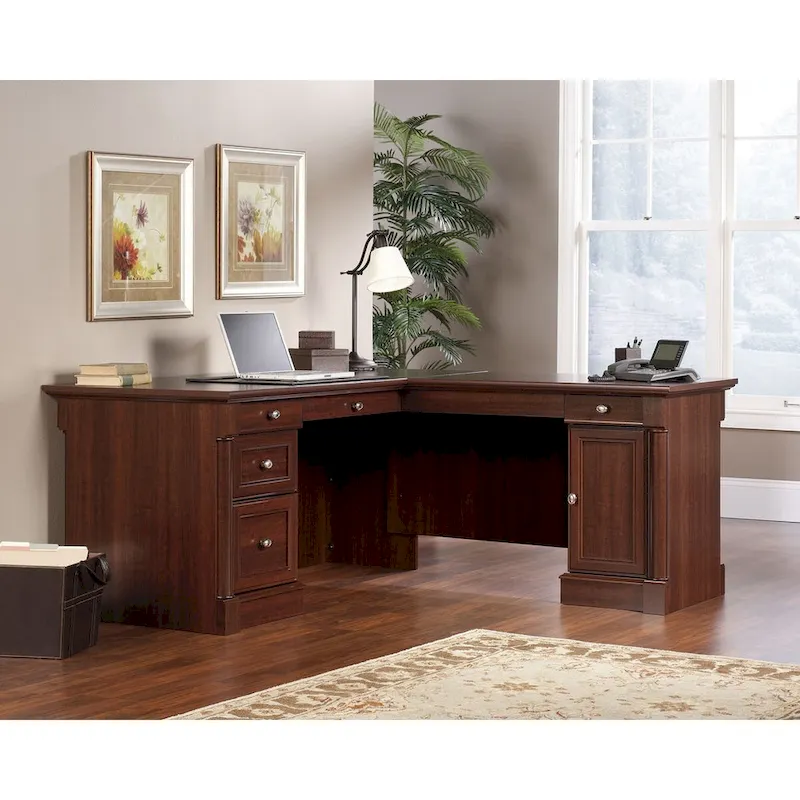 Sauder Palladia L-Shaped Office Desk