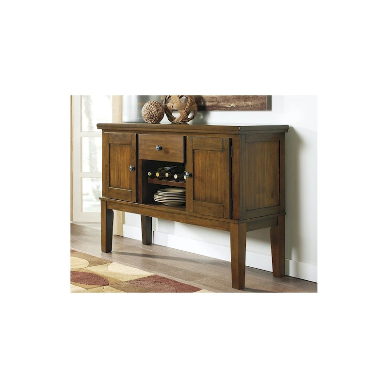 Signature Design by Ashley Ralene Medium Brown 8-Piece Counter Height Dining Package