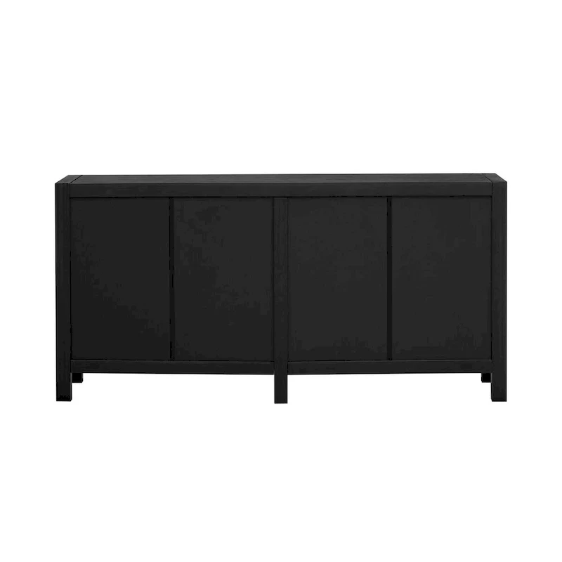 Ash Veneer 60 Sideboard Cabinet with Adjustable Shelves